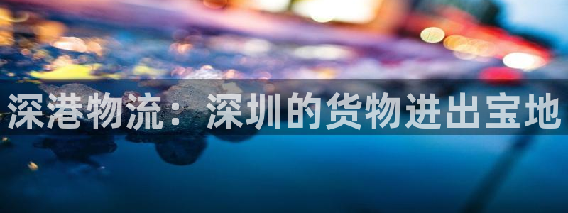 杏运体育娱乐：深港物流：深圳的货物进出宝